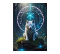 Puzzles Pour Adolescents 38x26cm/1000pcs Enchanted Wolf in Mystic Forest Puzzles Pour Adultes, Jouets, Décoration Murale, Cadeaux Pour Femmes, Cadeaux Uniques Pour Anniversaire Et Noël 38x26cm/1000pcs