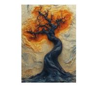 Puzzles pour Adolescents 38x26cm/1000pcs Enigmatic Surreal Tree - Mystical Abstract Art Puzzle pour Adultes, Jeu Familial, Décoration Et d'anniversaire 38x26cm/1000pcs