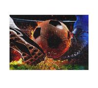 Puzzles pour Adolescents 38x26cm/1000pcs Fireworks Soccer Duel Puzzles pour Adultes : Analyse Et Logique du Jeu, Interaction Parent-Enfant 38x26cm/1000pcs
