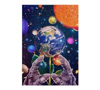 Puzzles pour Adolescents 38x26cm/1000pcs Galactic Garden Earth As Flower Casse-tête pour Adolescents - Jeu Difficile - Stimule Le Cerveau 38x26cm/1000pcs