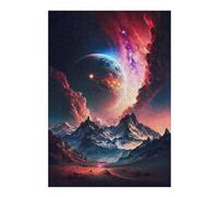 Puzzles pour Adolescents 38x26cm/1000pcs Galactic Mountain Planet Puzzle, Jouet, Décoration Murale, Difficile, Cadeau De Noël Ou d'anniversaire 38x26cm/1000pcs