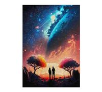 Puzzles pour Adolescents 38x26cm/1000pcs Galactic Twilight Couple Puzzle, Jouet, Décoration Murale, Difficile, Cadeau De Noël Ou d'anniversaire 38x26cm/1000pcs