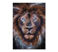 Puzzles pour Adolescents 38x26cm/1000pcs Galaxy Lion Animal Space Puzzle, Jouet, Décoration Murale, Difficile, Cadeau De Noël Ou d'anniversaire 38x26cm/1000pcs
