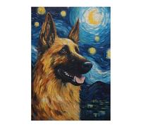Puzzles pour Adolescents 38x26cm/1000pcs German Shepherd Puzzles pour Adultes, Jouets Anti-Stress, Décoration Intérieure, Idéal comme Cadeau 38x26cm/1000pcs