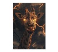 Puzzles pour Adolescents 38x26cm/1000pcs Giraffe Lighting Fantasy Puzzle pour Adultes, Jeu De Réflexion, Une Œuvre d'art, Cadeaux Uniques pour Un Anniversaire Ou Noël 38x26cm/1000pcs