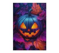Puzzles pour Adolescents 38x26cm/1000pcs Glowing Jack-o-Lantern Puzzles Jeux Relaxants Assemblage De Motifs Difficile Et Stimulant 38x26cm/1000pcs