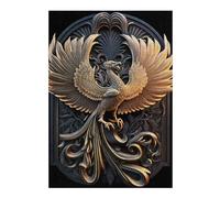 Puzzles pour Adolescents 38x26cm/1000pcs Golden Phoenix Artwork-4 Jeux De Puzzles en Famille pour S'amuser en Famille Cadeaux Uniques pour Les Anniversaires Et Noël 38x26cm/1000pcs