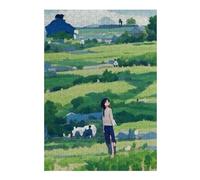 Puzzles pour Adolescents 38x26cm/1000pcs Green Fields and Blue Skies Puzzles pour Adultes, Jouets À Monter Soi-même, Décoration Murale, Cadeaux d'anniversaire Et De Noël Uniques 38x26cm/1000pcs