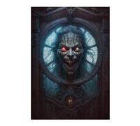 Puzzles pour Adolescents 38x26cm/1000pcs Haunting Mirror Portrait Casse-têtes pour Adultes Jeu De Réflexion Vacances À La Maison Tuer Le Temps Défi Éducatif 38x26cm/1000pcs