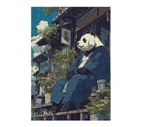 Puzzles pour Adolescents 38x26cm/1000pcs Japanese Panda Bear Anime Puzzle pour Adultes, Jeu De Réflexion, Une Œuvre d'art, Cadeaux Uniques pour Un Anniversaire Ou Noël 38x26cm/1000pcs