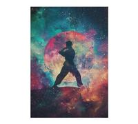 Puzzles pour Adolescents 38x26cm/1000pcs Jujitsu Galaxy Silhouette Puzzle, Jouet, Décoration Murale, Difficile, Cadeau De Noël Ou d'anniversaire 38x26cm/1000pcs