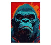 Puzzles pour Adolescents 38x26cm/1000pcs Kong The Primate King Puzzles pour Adultes Jeu De Réflexion Course De Vitesse Jeu Stimulant Cadeaux 38x26cm/1000pcs