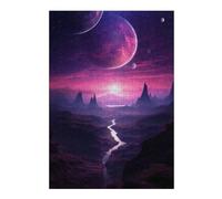 Puzzles pour Adolescents 38x26cm/1000pcs Landscape Alien Planet Puzzle pour Adultes, Jeu De Réflexion, Une Œuvre d'art, Cadeaux Uniques pour Un Anniversaire Ou Noël 38x26cm/1000pcs
