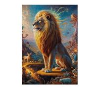 Puzzles pour Adolescents 38x26cm/1000pcs Luminous Lion 2 Puzzle pour Adultes, Jouets À Monter Soi-même, Défi Difficile, Cadeaux pour Les Amis Et La Famille 38x26cm/1000pcs
