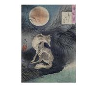 Puzzles pour Adolescents 38x26cm/1000pcs Magic Fox Moon Puzzles pour Adultes Jeux De Famille Améliore La Mémoire Difficile À Compléter 38x26cm/1000pcs