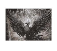 Puzzles pour Adolescents 38x26cm/1000pcs Mystic Black Phoenix Puzzles pour Adultes - Jeux Relaxants - Anti-Stress - Cadeaux d'anniversaire Et De Noël Uniques 38x26cm/1000pcs