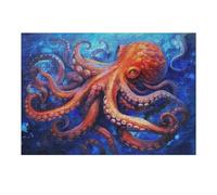 Puzzles pour Adolescents 38x26cm/1000pcs Oceanic Octopus Majesty-1 Puzzles pour Adultes, Jouets, Décoration Murale, Cadeaux pour Femmes, Cadeaux Uniques pour Anniversaire Et Noël 38x26cm/1000pcs