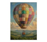 Puzzles pour Adolescents 38x26cm/1000pcs Patchwork Hot Air Balloon Puzzles pour Adultes Jeux De Détente Décoration Parfaite Cadeaux Uniques d'anniversaire Et De Noël 38x26cm/1000pcs