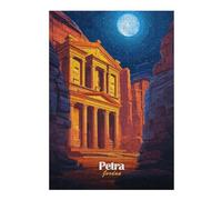 Puzzles pour Adolescents 38x26cm/1000pcs Petra, Jordan Night View Puzzle, Jouet, Décoration Murale, Difficile, Cadeau De Noël Ou d'anniversaire 38x26cm/1000pcs