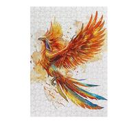Puzzles pour Adolescents 38x26cm/1000pcs Phoenix Painting Puzzle pour Adultes, Jeu De Réflexion, Une Œuvre d'art, Cadeaux Uniques pour Un Anniversaire Ou Noël 38x26cm/1000pcs