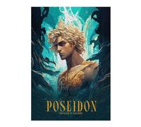 Puzzles pour Adolescents 38x26cm/1000pcs Poseidon Puzzle pour Adultes, Jeu Familial, Assemblage De Motifs, Activités Amusantes À La Maison, 38x26cm/1000pcs