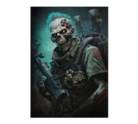 Puzzles pour Adolescents 38x26cm/1000pcs Post-Apocalyptic Warrior -1 Puzzles pour Adultes Jeux De Famille Vacances À La Maison Passer Le Temps Cadeaux De Noël Et d'anniversaire 38x26cm/1000pcs