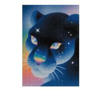 Puzzles pour Adolescents 38x26cm/1000pcs Puzzle Cosmic Panther Portrait Puzzle, Jouet, Décoration Murale, Art Mural, Cadeau d'anniversaire Unique 38x26cm/1000pcs