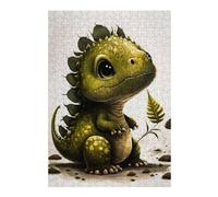 Puzzles pour Adolescents 38x26cm/1000pcs Puzzles Baby Dinosaur with Ferns Jeux Amusants De Puzzle Décoration Murale Cadeaux Et Anniversaires Uniques 38x26cm/1000pcs