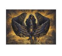 Puzzles pour Adolescents 38x26cm/1000pcs Puzzles Black Winged Horse Mythical Artwork Jeux Amusants De Puzzle : Analyse Et Logique pour Anniversaire, Noël 38x26cm/1000pcs