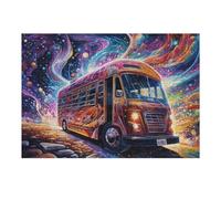 Puzzles pour Adolescents 38x26cm/1000pcs Puzzles Bus Journey Jeux Amusants De Puzzle : Analyse Et Logique pour Anniversaire, Noël 38x26cm/1000pcs