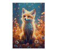 Puzzles pour Adolescents 38x26cm/1000pcs Puzzles Fox Adorable Puzzle pour Adultes Jeu De Réflexion Cadeau d'anniversaire Cadeaux Anti-Stress 38x26cm/1000pcs
