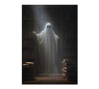 Puzzles pour Adolescents 38x26cm/1000pcs Puzzles Library Ghost Jeux Amusants De Puzzle Décoration Murale Cadeaux Et Anniversaires Uniques 38x26cm/1000pcs