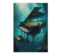 Puzzles pour Adolescents 38x26cm/1000pcs Puzzles Piano Underwater Puzzle pour Adultes, Jouet, Décoration Murale, pour Le Plaisir en Famille, Offrez-Lui Un Cadeau 38x26cm/1000pcs