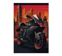 Puzzles pour Adolescents 38x26cm/1000pcs Puzzles pour Adultes Black Motorcycle Vice City Jeu Manuel Décoration pour La Maison pour Anniversaire, Noël 38x26cm/1000pcs