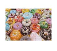 Puzzles pour Adolescents 38x26cm/1000pcs Puzzles pour Adultes Colorful Donuts Delightful Display Jeux Amusants De Puzzles Découpe De Précision Aide À Stimuler Le Cerveau 38x26cm/1000pcs
