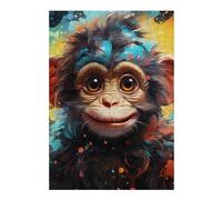 Puzzles pour Adolescents 38x26cm/1000pcs Puzzles pour Adultes Colorful Monkey Portrait-7 Jeux Relaxants pour S'amuser en Famille pour Un Anniversaire, Noël 38x26cm/1000pcs