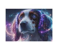 Puzzles pour Adolescents 38x26cm/1000pcs Puzzles pour Adultes Enchanted Canine Dreamscape Jeux Relaxants pour S'amuser en Famille pour Un Anniversaire, Noël 38x26cm/1000pcs