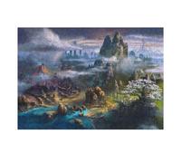Puzzles pour Adolescents 38x26cm/1000pcs Puzzles pour Adultes Fantasy World Mountains, Trees, Clouds Jeux Amusants De Puzzles Découpe De Précision Aide À Stimuler Le Cerveau 38x26cm/1000pcs