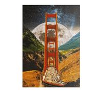 Puzzles pour Adolescents 38x26cm/1000pcs Puzzles pour Adultes Golden Gate Moonlit Journey Jeux Relaxants pour S'amuser en Famille pour Un Anniversaire, Noël 38x26cm/1000pcs