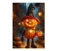 Puzzles pour Adolescents 38x26cm/1000pcs Puzzles pour Adultes Halloween Pumpkin Jeu Manuel Décoration pour La Maison pour Anniversaire, Noël 38x26cm/1000pcs