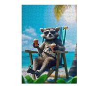Puzzles pour Adolescents 38x26cm/1000pcs Puzzles pour Adultes Healing The Beach Jeux Amusants Décoration Idéale, Cadeaux Parfaits pour Toute La Famille 38x26cm/1000pcs