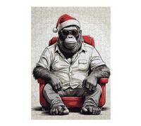 Puzzles pour Adolescents 38x26cm/1000pcs Puzzles pour Adultes King Kong Christmas Jeux Amusants Décoration Idéale, Cadeaux Parfaits pour Toute La Famille 38x26cm/1000pcs