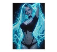 Puzzles pour Adolescents 38x26cm/1000pcs Puzzles pour Adultes Neon Enchantress Jeux De Bricolage Découpe De Précision Cadeaux Anti-Stress 38x26cm/1000pcs
