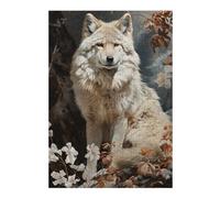 Puzzles pour Adolescents 38x26cm/1000pcs Puzzles pour Adultes The White Wolf Jeux Amusants Décoration Idéale, Cadeaux Parfaits pour Toute La Famille 38x26cm/1000pcs