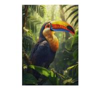 Puzzles pour Adolescents 38x26cm/1000pcs Puzzles pour Adultes Toucan in Rainforest Jeux Amusants Décoration Idéale, Cadeaux Parfaits pour Toute La Famille 38x26cm/1000pcs
