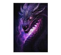 Puzzles pour Adolescents 38x26cm/1000pcs Puzzles Purple Dragon Puzzle pour Adultes Jeu De Réflexion Cadeau d'anniversaire Cadeaux Anti-Stress 38x26cm/1000pcs