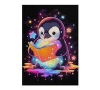 Puzzles pour Adolescents 38x26cm/1000pcs Puzzles Space Penguin Reading Book Puzzle pour Adultes Jeux Relaxants Décoration Parfaite Cadeaux Anti-Stress 38x26cm/1000pcs