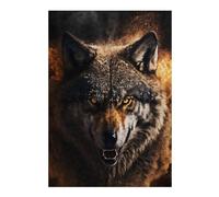 Puzzles pour Adolescents 38x26cm/1000pcs Puzzles The Wolf Portrait Puzzle pour Adultes Jeu De Réflexion Cadeau d'anniversaire Cadeaux Anti-Stress 38x26cm/1000pcs