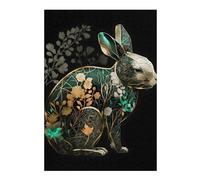 Puzzles pour Adolescents 38x26cm/1000pcs Rabbit Abstract Art Puzzles pour Adultes - Jeux De Construction - Améliore La Mémoire - Cadeaux Uniques pour Anniversaires Et Noël 38x26cm/1000pcs