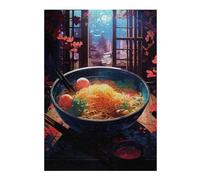 Puzzles pour Adolescents 38x26cm/1000pcs Ramen Japan Neon Puzzles pour Adultes Jeu Manuel Découpe De Précision Cadeaux d'anniversaire Et Autres Cadeaux Uniques 38x26cm/1000pcs